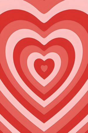 Red Hearts Poster