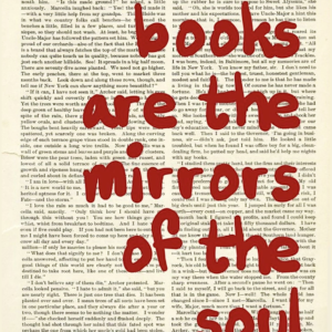 books are the mirrors of the soul Poster