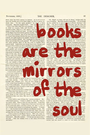 books are the mirrors of the soul Poster