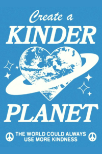 Kinder Planet (blue) Poster