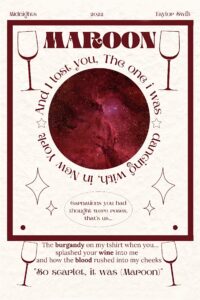 Taylor Swift - Maroon Poster
