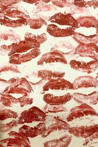 Red Lipstick Stain Poster