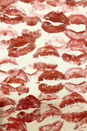Red Lipstick Stain Poster