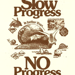 Slow Progress is Better Than No Progress Poster