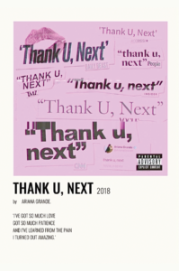 Ariana Grande - Thank U, Next Poster