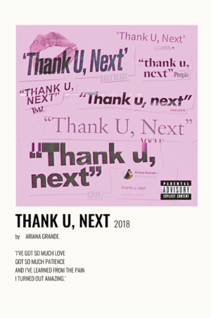 Ariana Grande - Thank U, Next Poster