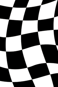 Trippy Checkered Poster