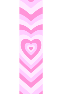 Pink Hearts Bookmark