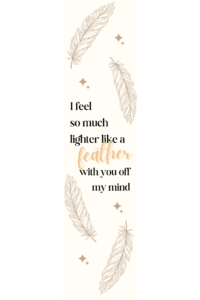 Feather Bookmark