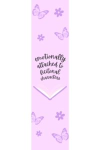 Emotionally Attached to Fictional Characters Bookmark