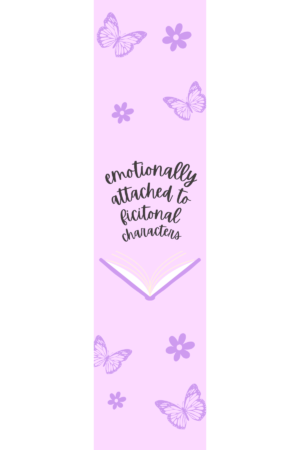 Emotionally Attached to Fictional Characters Bookmark