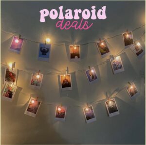 Custom Polaroids 2x3 Deal with Fairylights & Clips