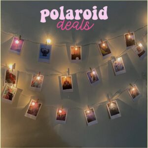 Custom Polaroids 2x3 Deal with Fairylights & Clips